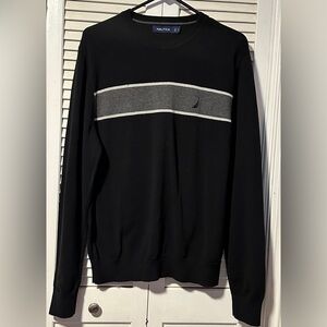 Náutica Black Crew Neck Sweater Men’s Large